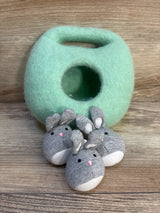 Lovevery Bunnies In A Felt Burrow Playset