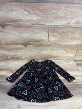 Cat & Jack Heart Print Dress Black sz 3T