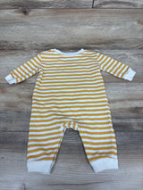 Disney Baby Winnie The Pooh Striped Coverall Yellow sz 3-6m