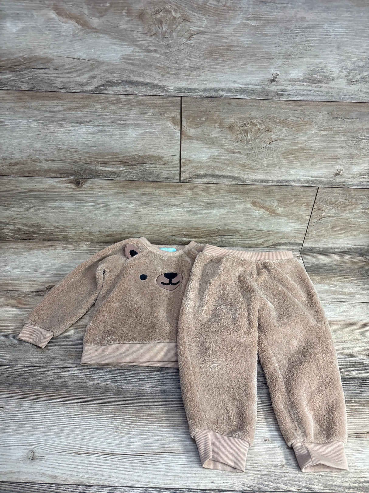 Pekkle 2pc Bear Sweatshirt & Bottoms Oatmeal sz 24m