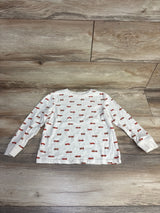 Old Navy Fire Truck Print Pull Over Sweater White sz 3T