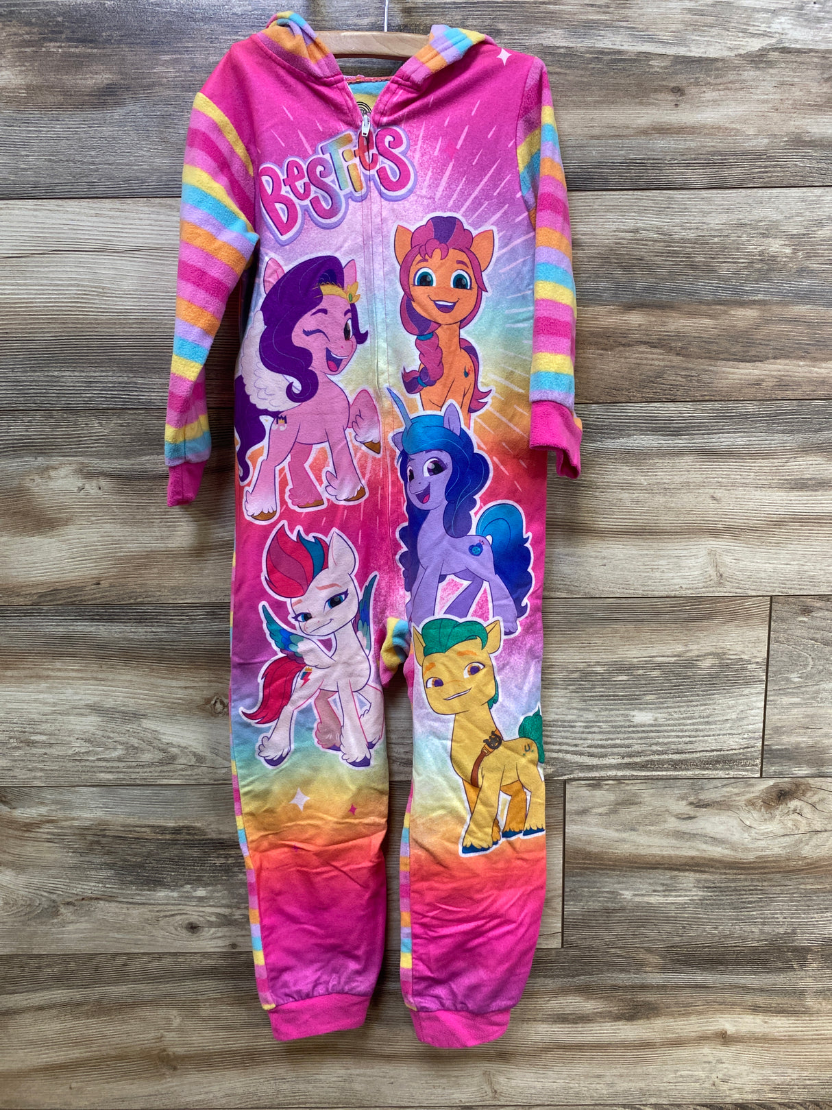 My Little Pony Hooded Coverall Pink sz 4/5T