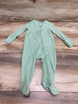 Baby Gap Ribbed Striped Sleeper Green sz 3-6m