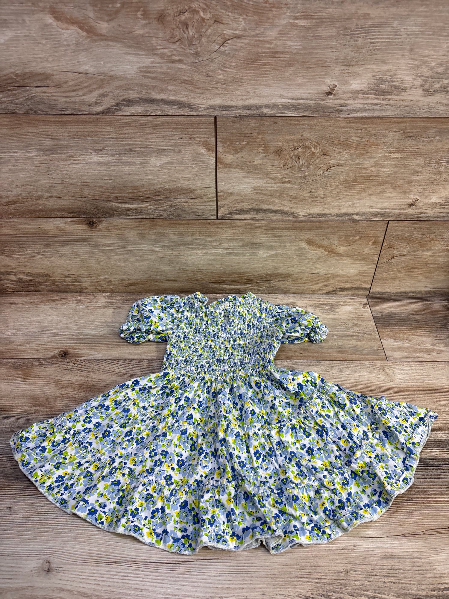 Polo Ralph Lauren Smocked Floral Dress White sz 4T