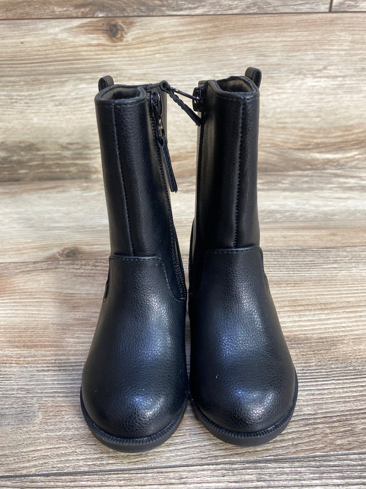 Cat & Jack Ryleigh Riding Boots Faux Leather Black sz 5c