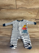 Koala Baby Striped Sleeper White sz 3m