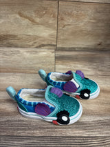 Vans Slip-On V Glitter Seahorse Sneakers Blue sz 4c
