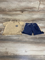 Volcom 2pc Shirt & Shorts Brown sz 12m