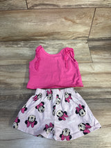 Disney Baby 2pc Minnie Mouse Tank Top & Shorts Set Pink sz 12m