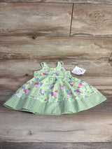 NEW Blueberi Boulevard Floral Dress Green sz 6-9m - Me n Mommy To Be