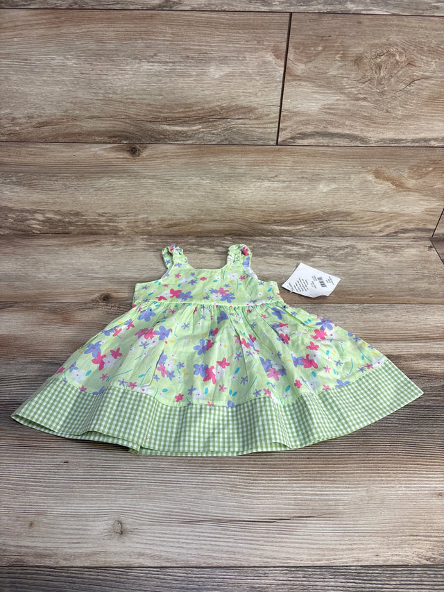 NEW Blueberi Boulevard Floral Dress Green sz 6-9m - Me n Mommy To Be