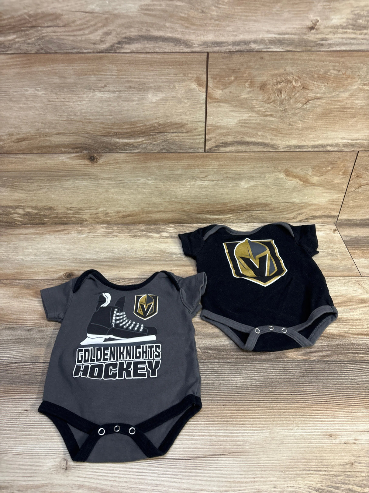 NHL 2pk Golden Knights Bodysuit Black sz 3/6m