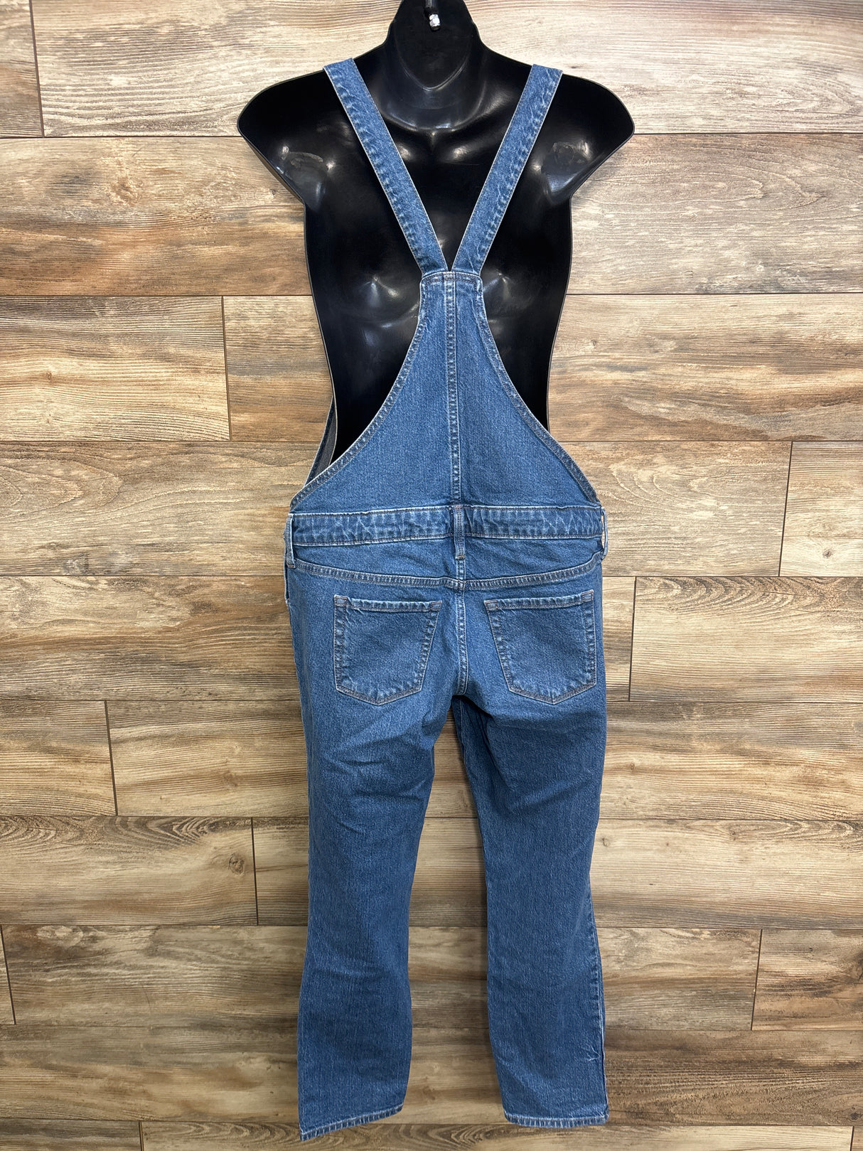 Isabel Maternity Denim Overalls Blue sz Small(4)