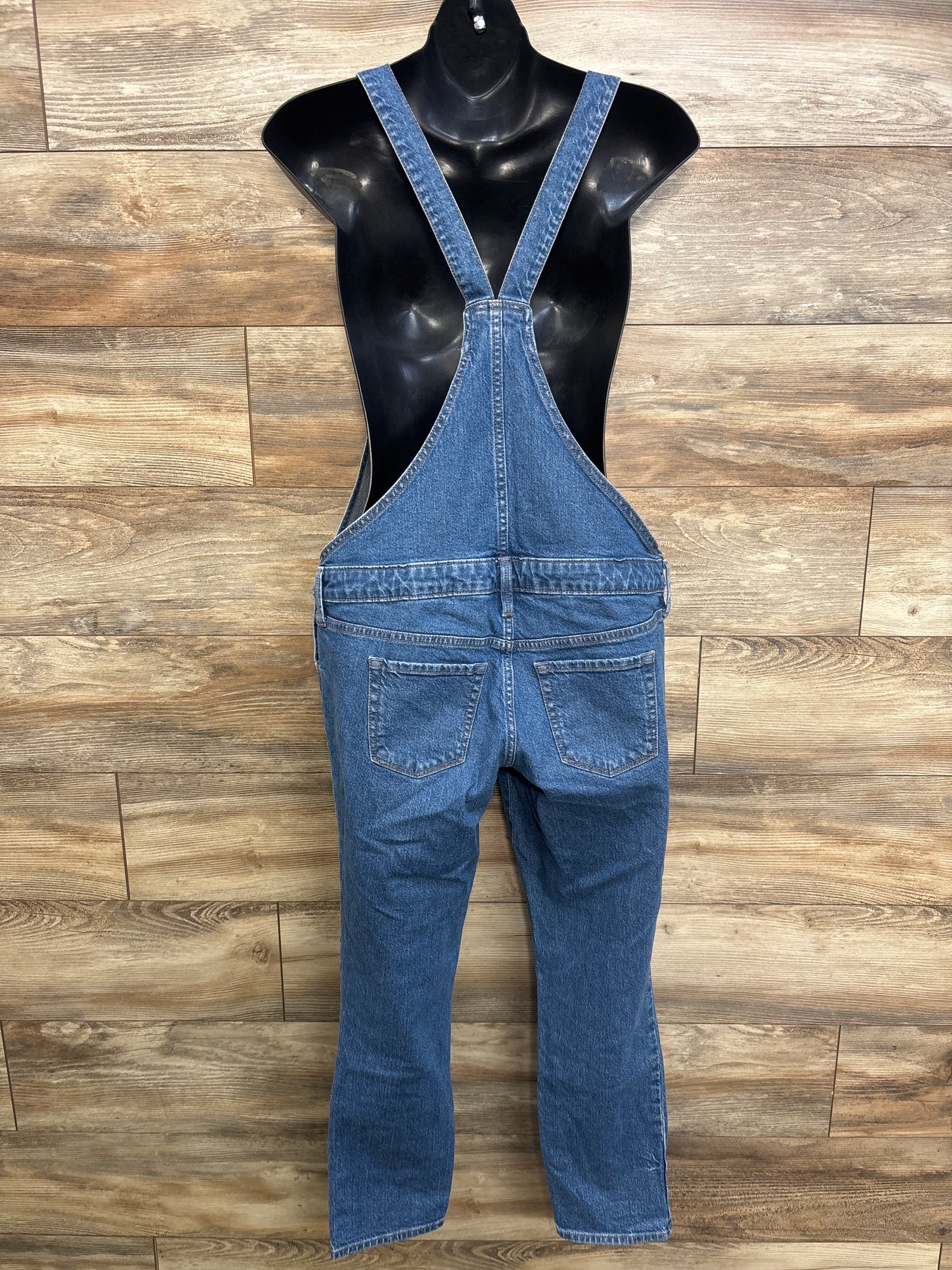 Isabel Maternity Denim Overalls Blue sz Small(4)