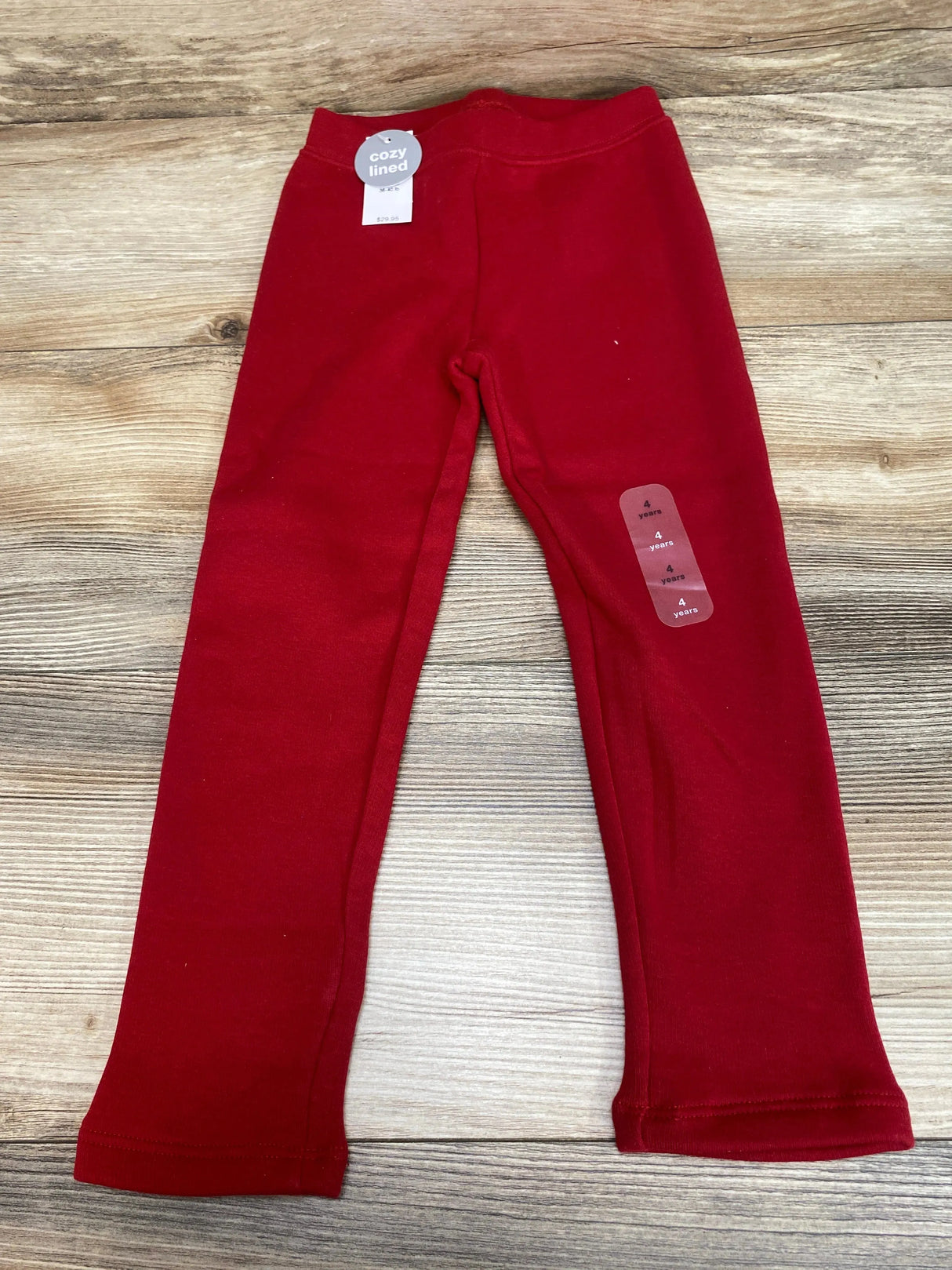 NEW Baby Gap Red Cozy Lined Leggings sz 4T - Me n Mommy To Be