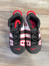 Nike Air More Uptempo TD 'Medium Ash Siren Red White' Sneakers sz 8c - Me n Mommy To Be
