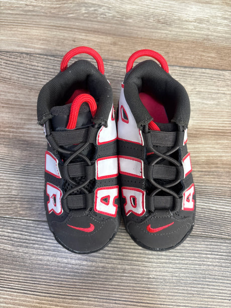 Nike Air More Uptempo TD 'Medium Ash Siren Red White' Sneakers sz 8c - Me n Mommy To Be