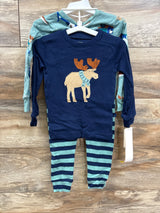 NEW Just One You 4pk Moose Pajama Set Blue sz 2T