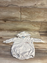 Disney Baby Winnie The Pooh Hooded Sweater Bubble Romper Beige sz Newborn