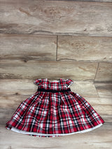 Carter's Plaid Bow Dress Red sz 18m
