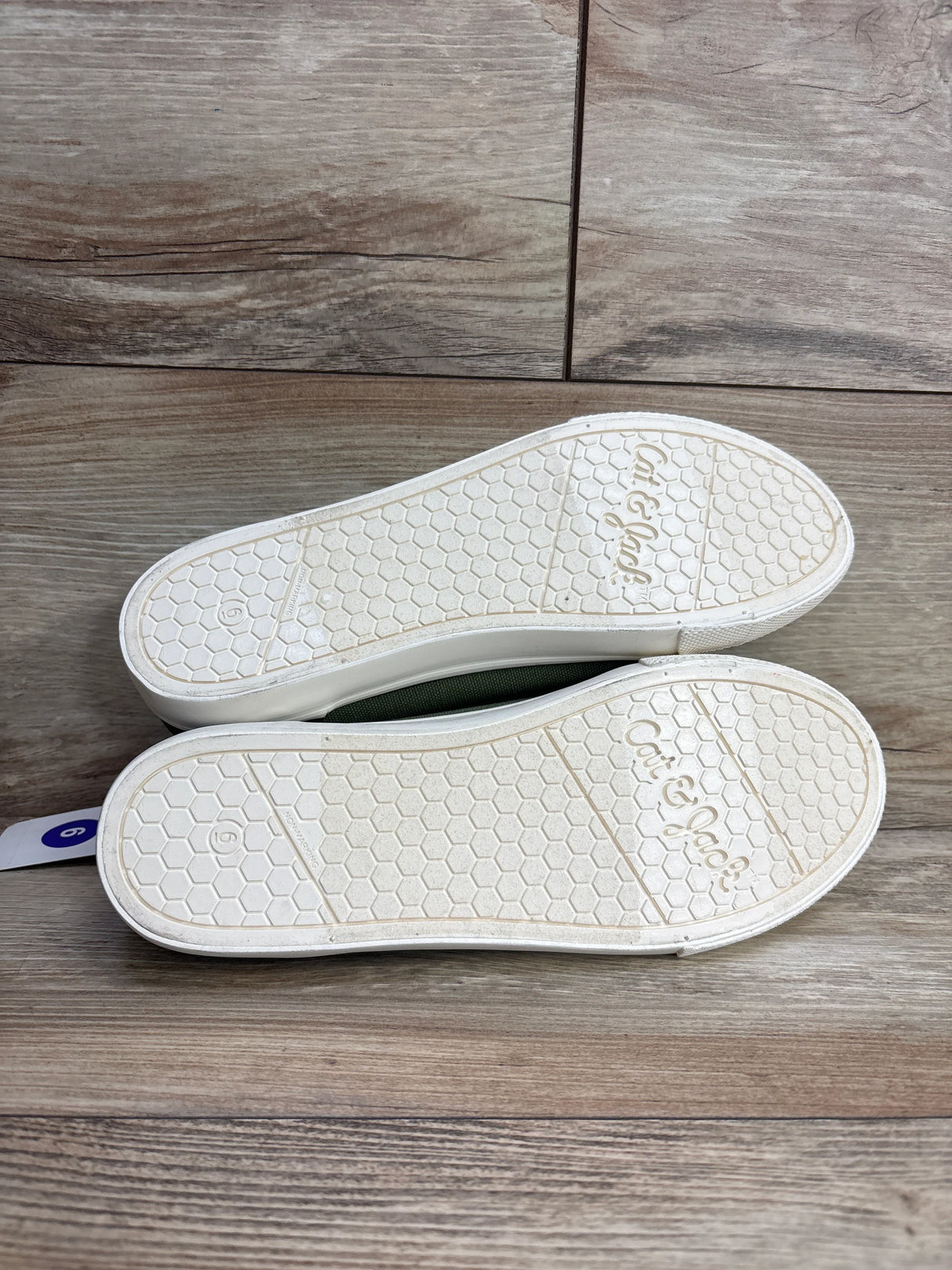 NEW Cat & Jack Lucian Double Zipper Sneakers Green sz 6Y