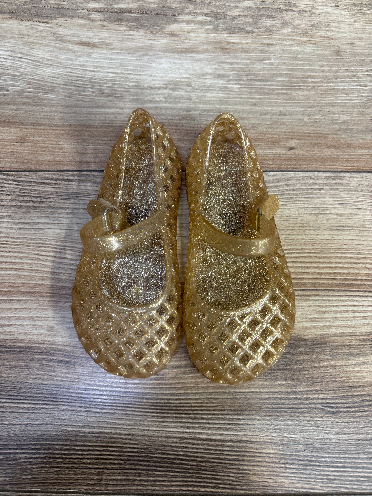 Old Navy Jelly Sandals Gold sz 7c