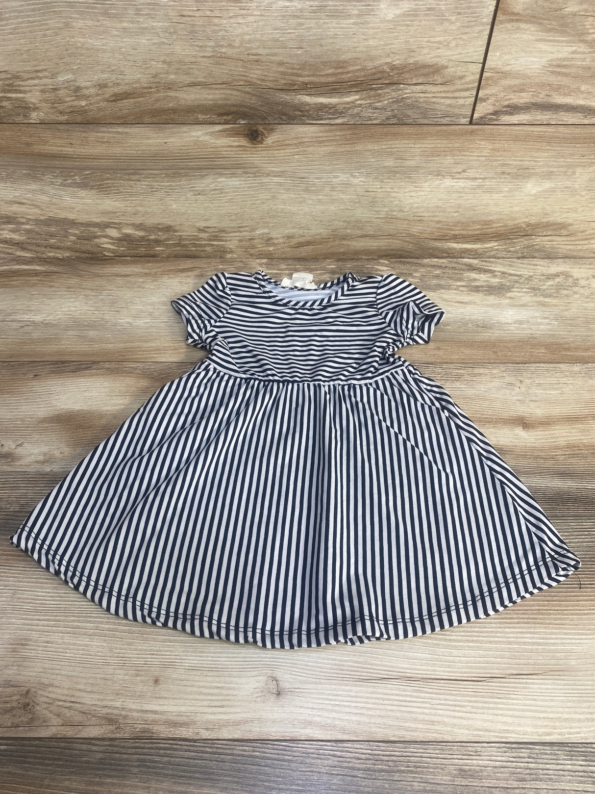 Emma & Elsa Striped Dress Black sz 2T