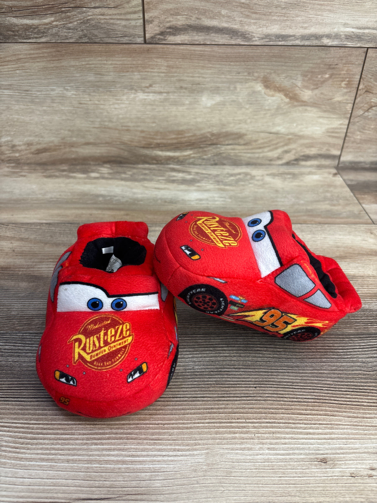 Disney Pixar Cars Lightning McQueen Speedster Slippers sz 7/8c