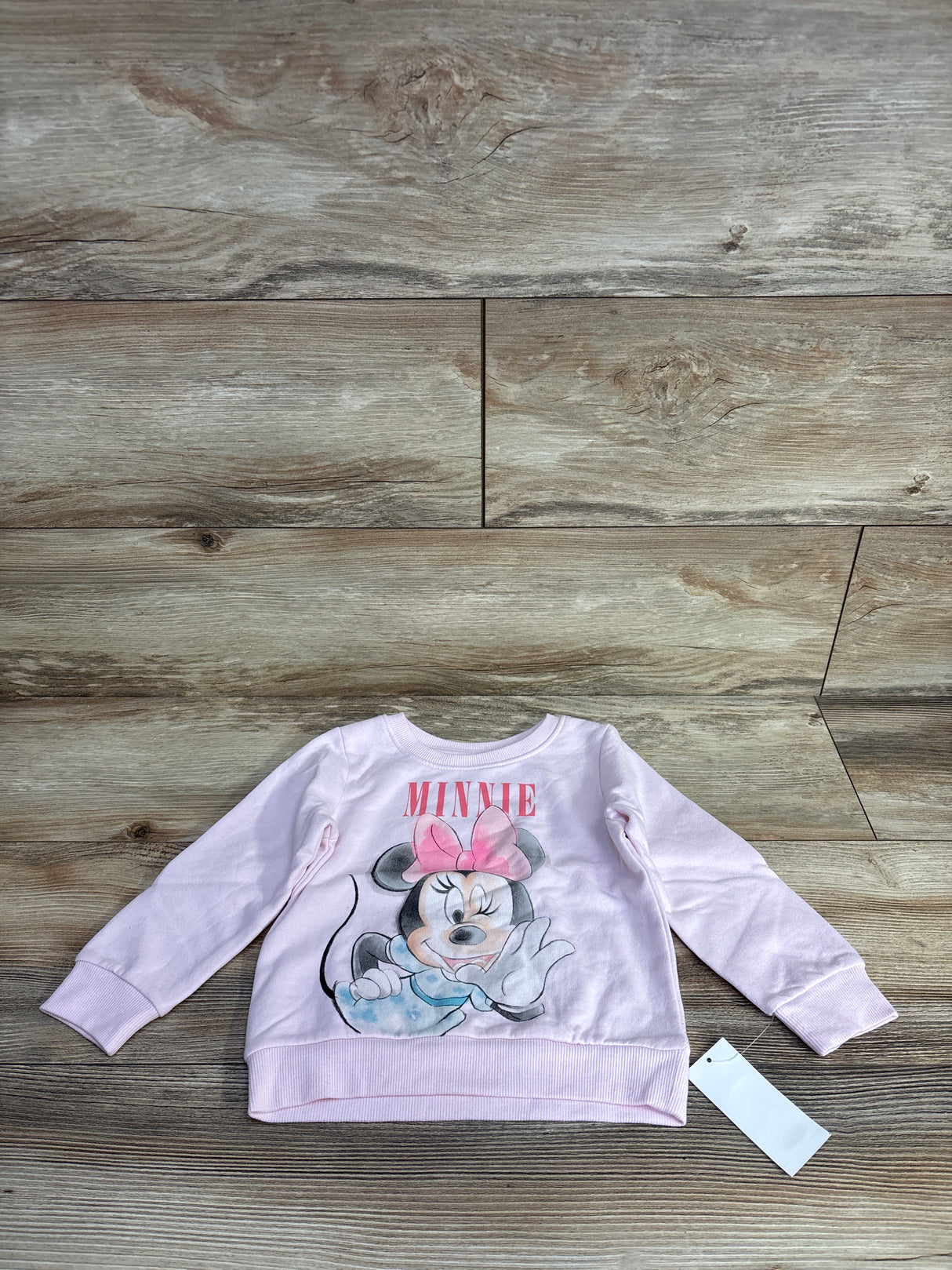NEW Disney Junior Minnie Mouse Pull Over Sweater Pink sz 2T