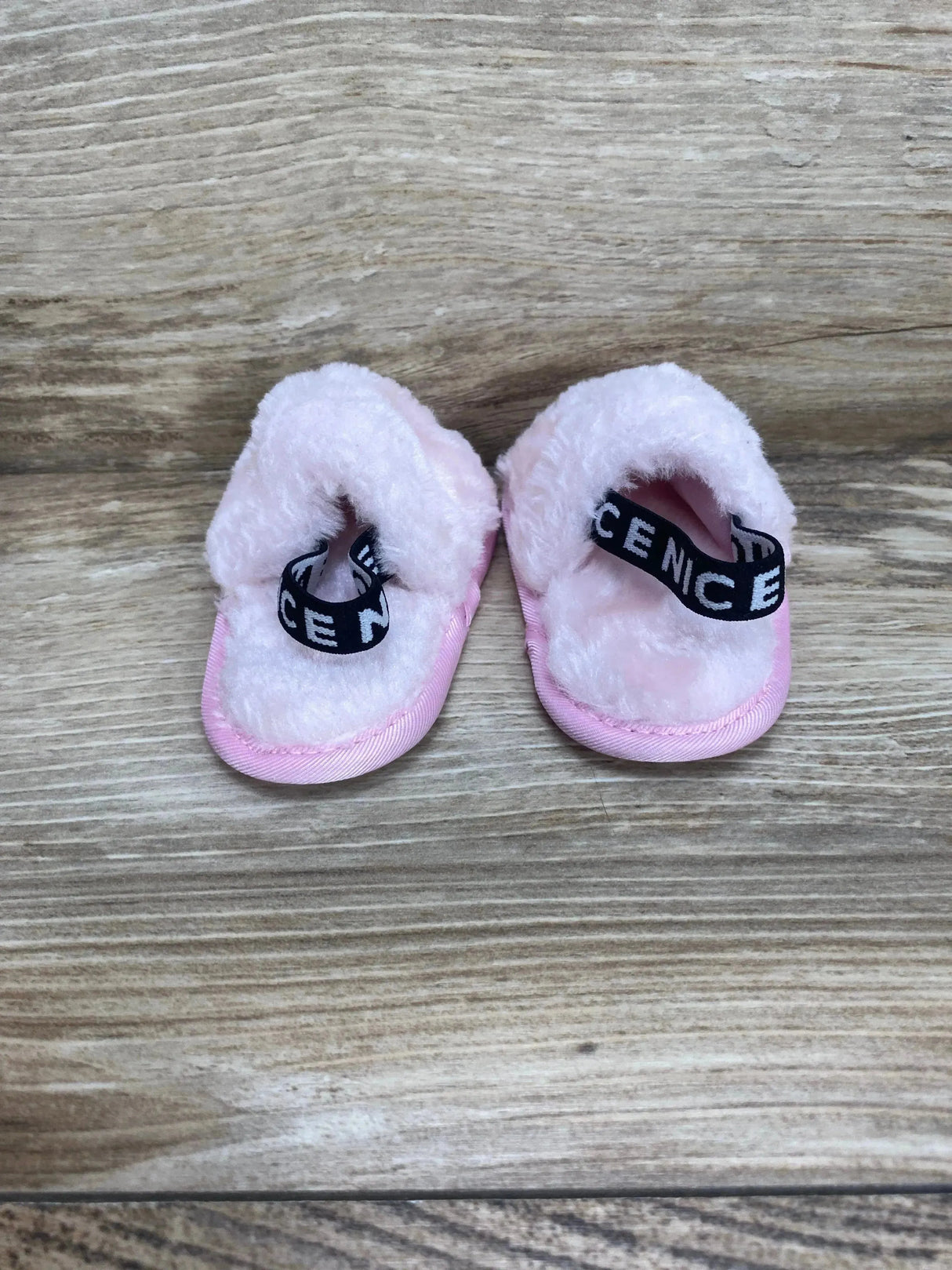 Infant Girls' Faux Fur Slides Pink Sz 1c