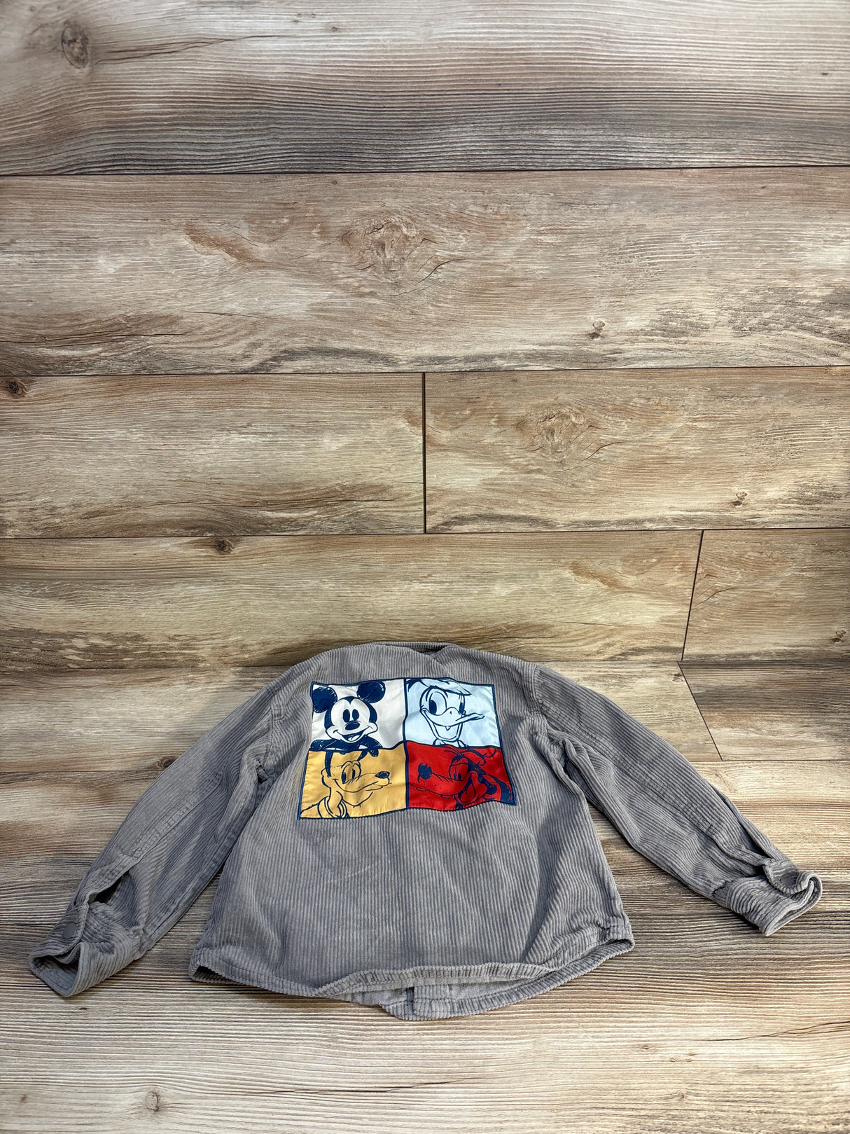Disney Mickey & Friends Corduroy Shacket Grey sz 5T
