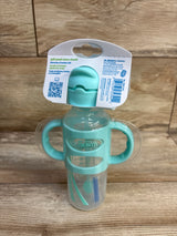 NEW Dr. Brown's Milestones Sippy Straw Bottle with Silicone Handles 8oz