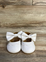 myggpp Mary Jane Flats with Bow White sz 0-6m