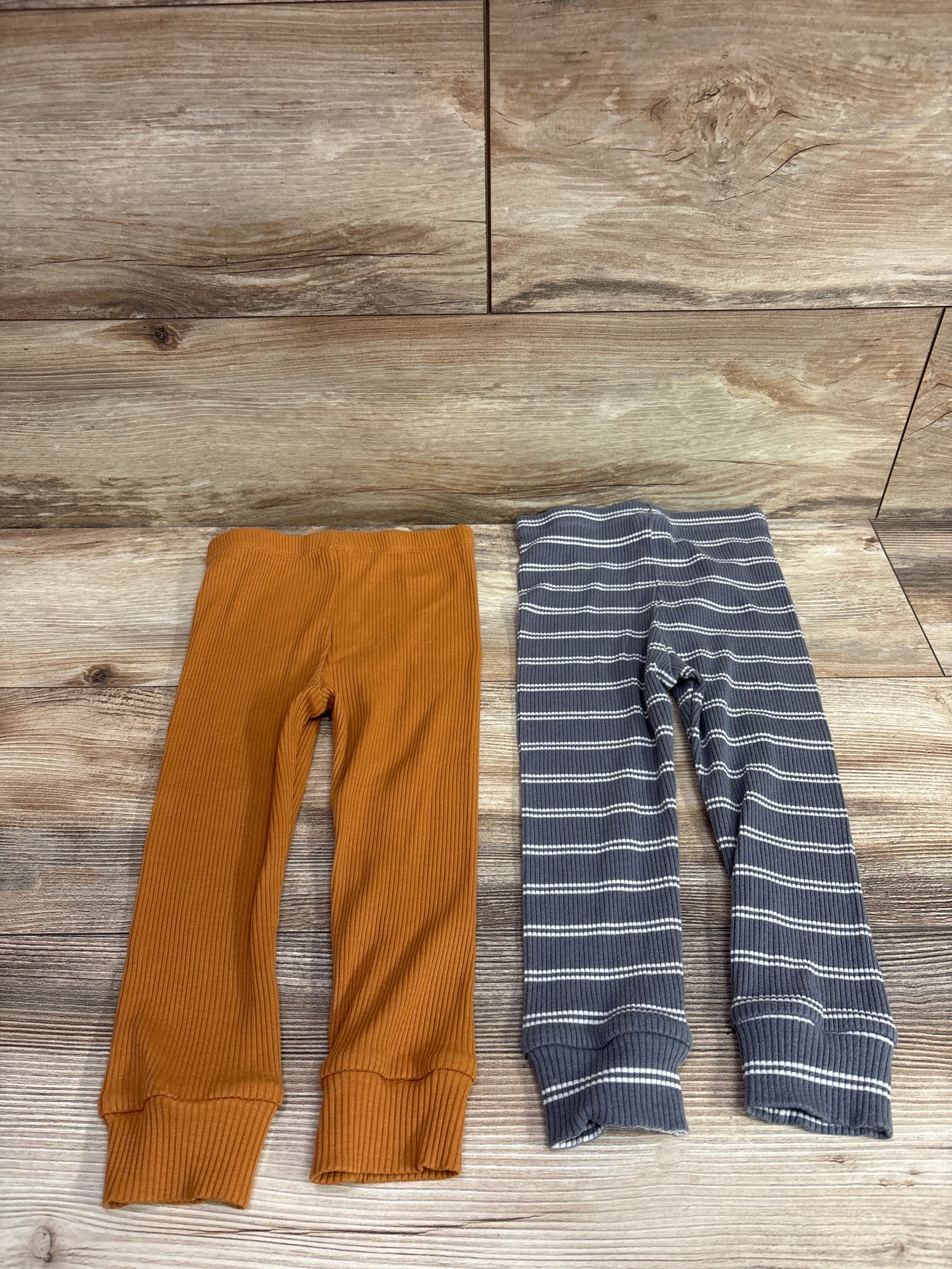 Pekkle 2pk Ribbed Pants Grey sz 24m