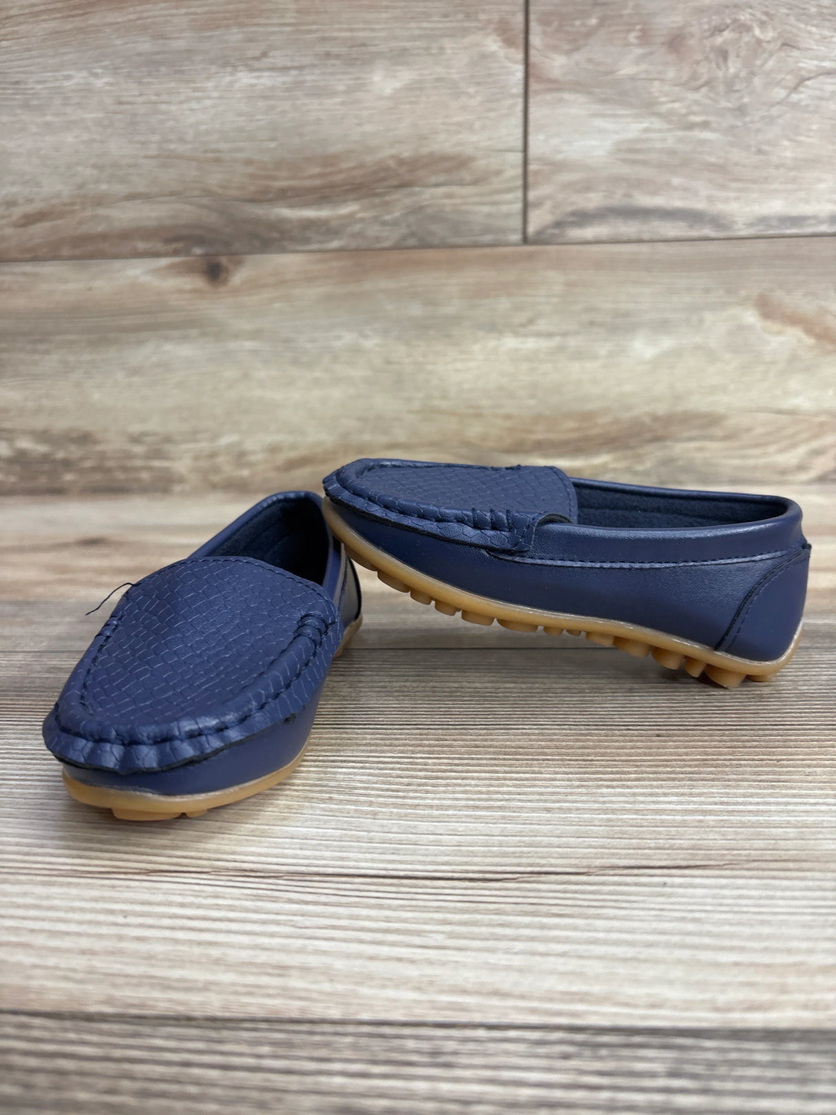 Faux Leather Loafers Navy 8/9c