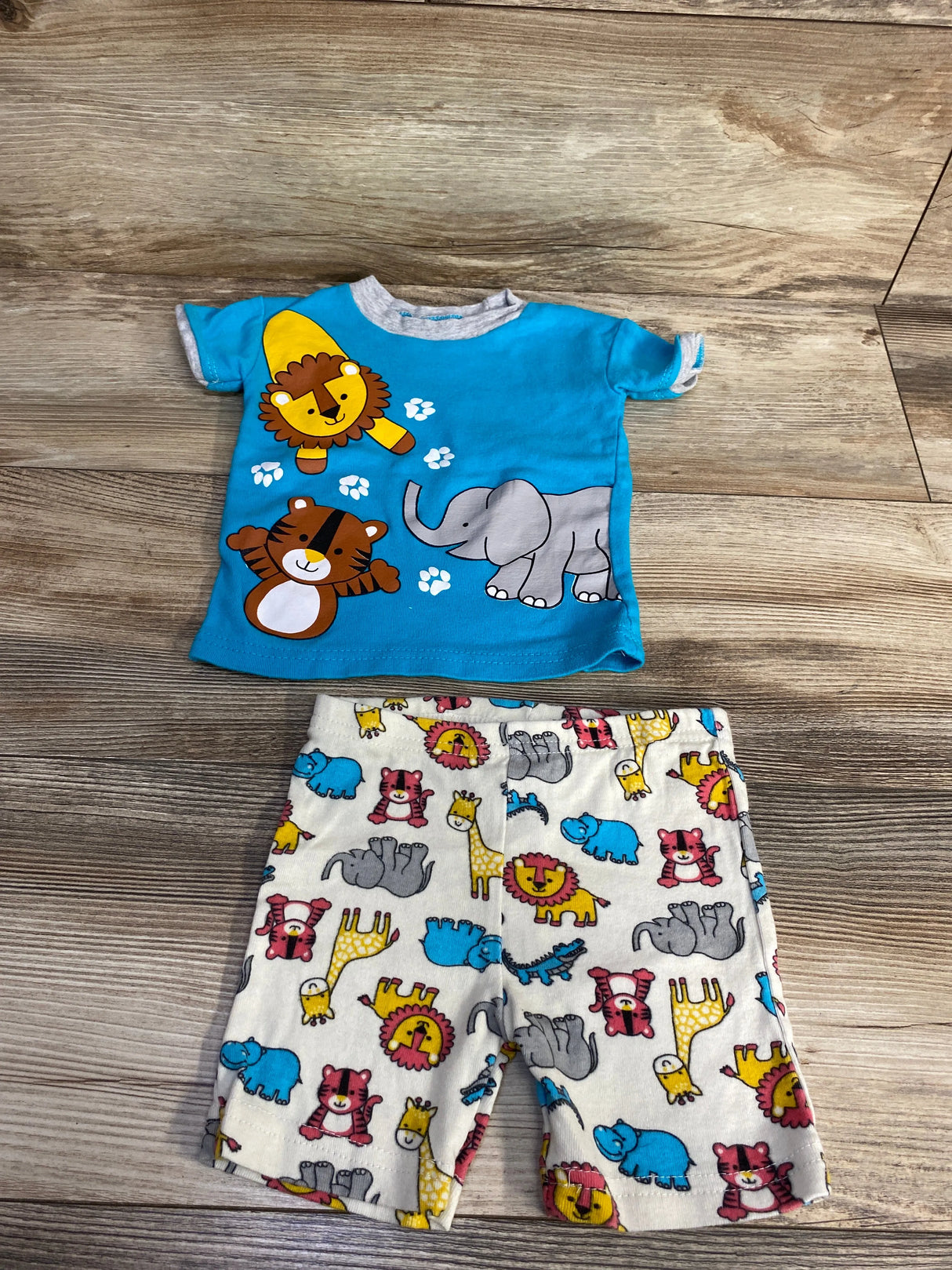 Mon Petit 2pc Lion Pajama Set Blue sz 18m - Me n Mommy To Be