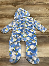 Cutie Pie Cloud Print Hooded Pram Blue sz 6-9m