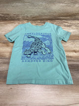 Oshkosh Ankylosaurus Armoured Dino Shirt Green sz 3T