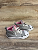 Converse Chuck Taylor All Star Street High Top Sneakers Grey/Pink sz 6c