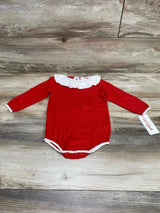 NEW Cat & Jack Ruffle Collar Romper Red sz 12m