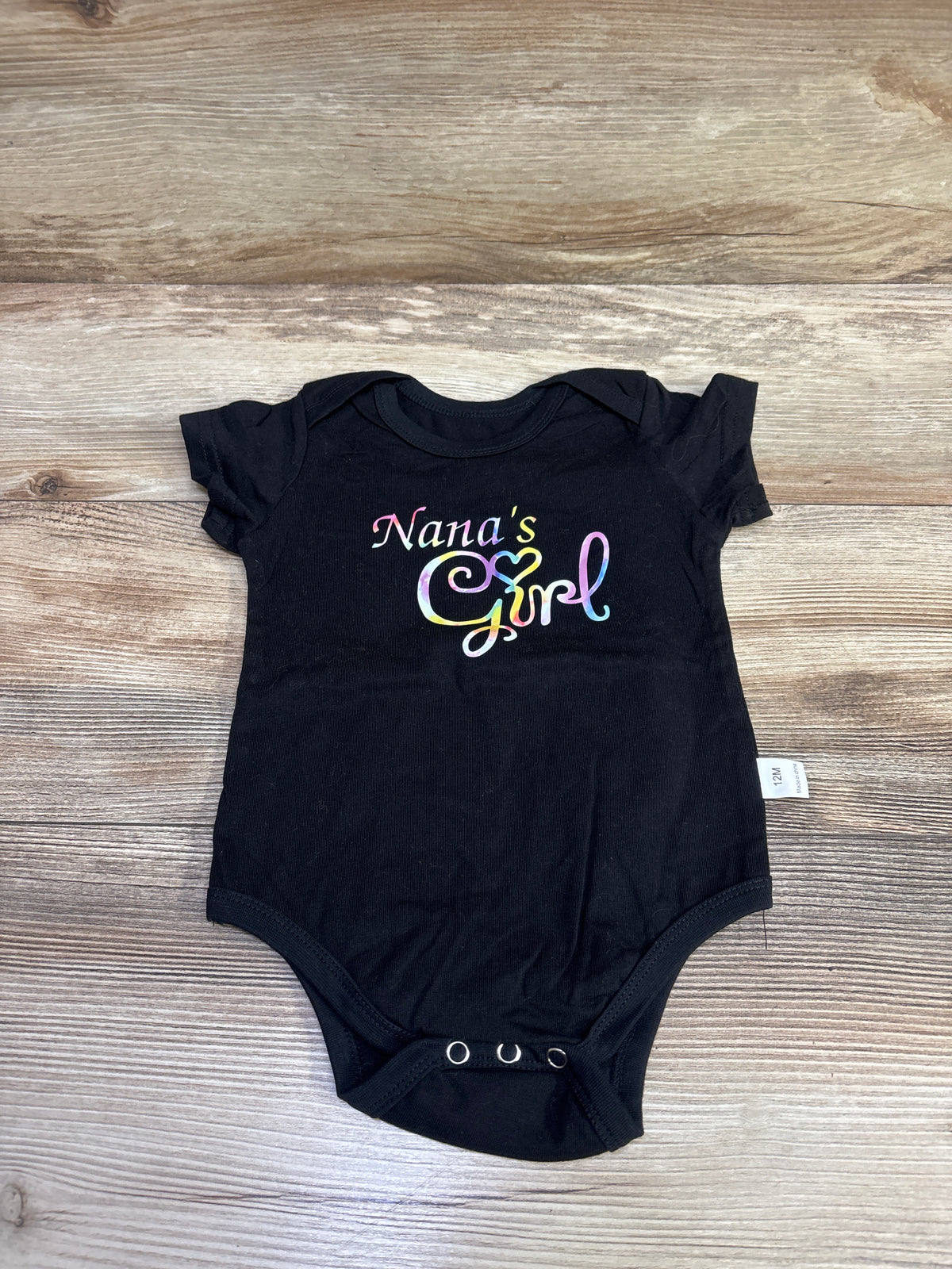 Nana's Girl Bodysuit Black sz 12m