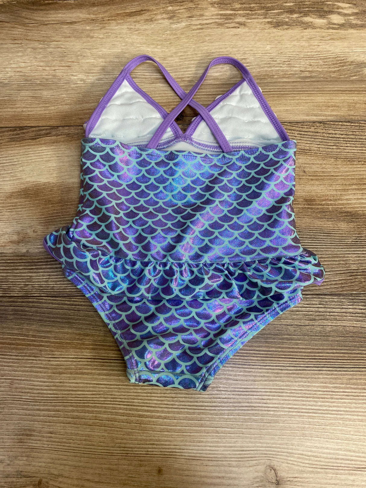 Floatimini Mermaid Scales 1pc Swimsuit Purple sz 2T - Me n Mommy To Be