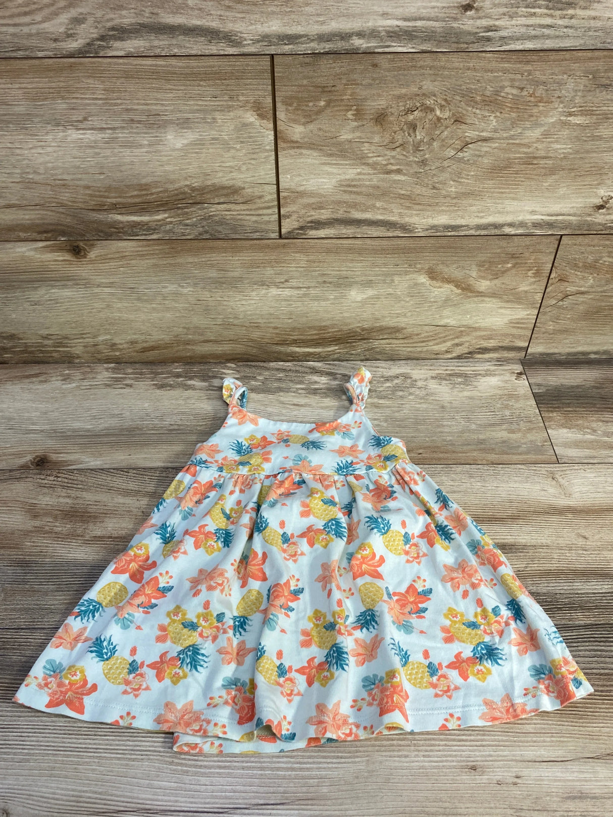 Sigrid Olsen Sleeveless Pineapple Dress Blue sz 12m
