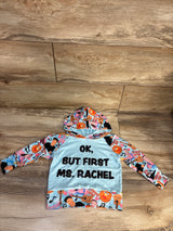 Ok, But First Ms. Rachel Hooded Sweatshirt Blue sz 18-24m