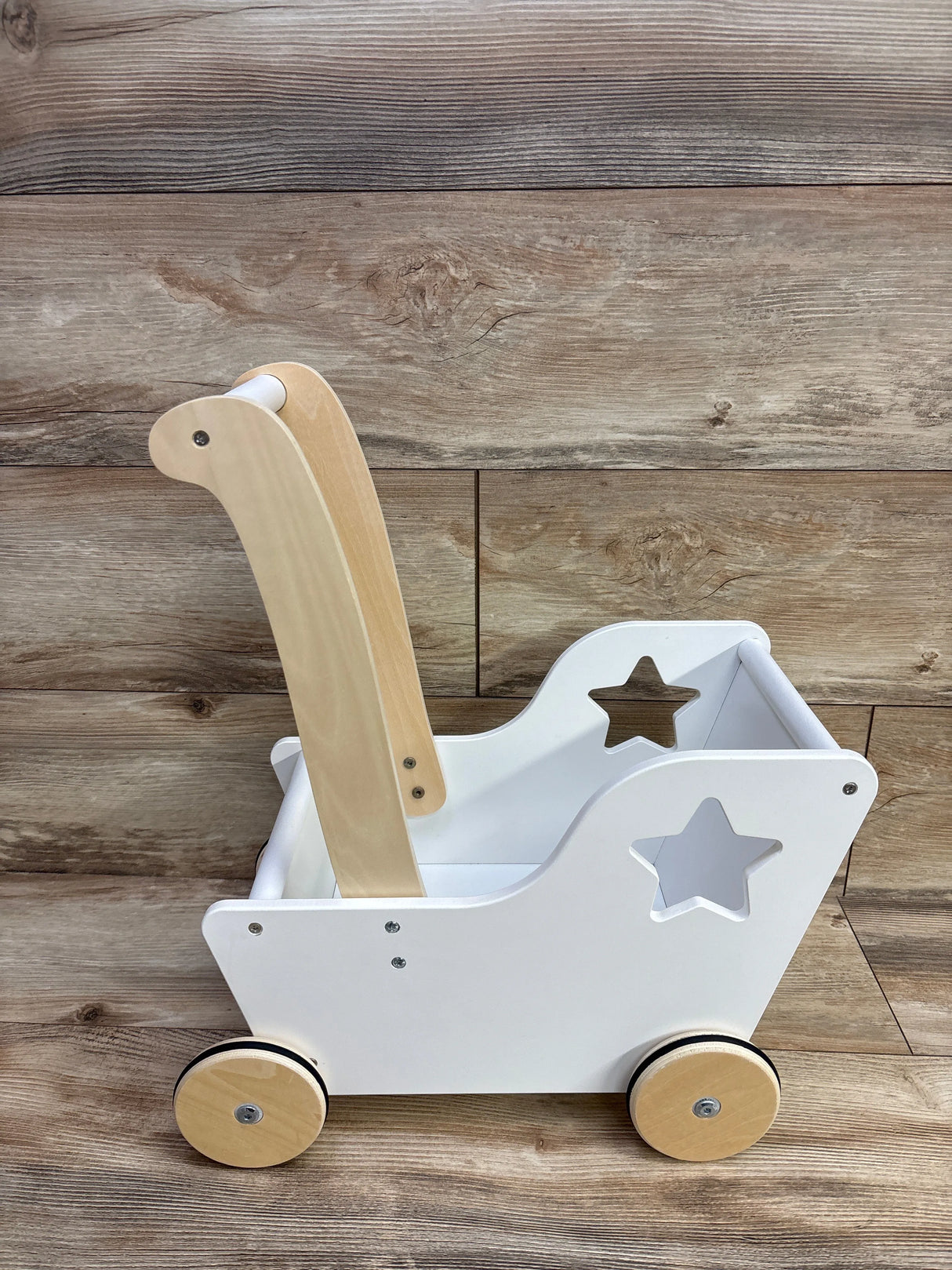 Moover Wooden Doll Pram - White