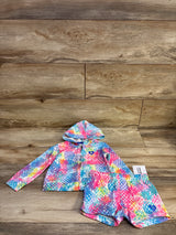 NEW Hurley 2pc Full-Zip Pineapple Jacket & Shorts Set White sz 18m