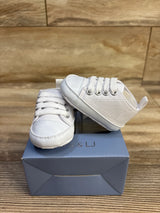 NEW Ains & LJ Our First Kicks Crib Sneakers White sz 1/2c