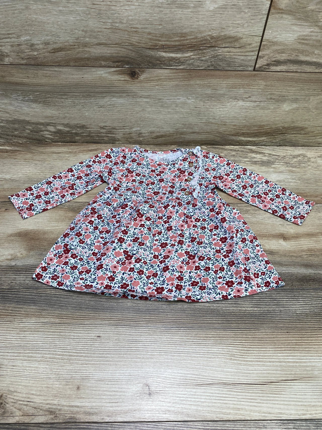 Laughing Llama Floral Dress White sz 12m - Me n Mommy To Be