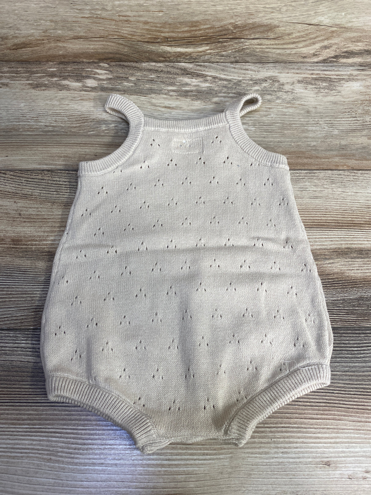 Little Planet Knitted Bubble Romper Tan sz 12m