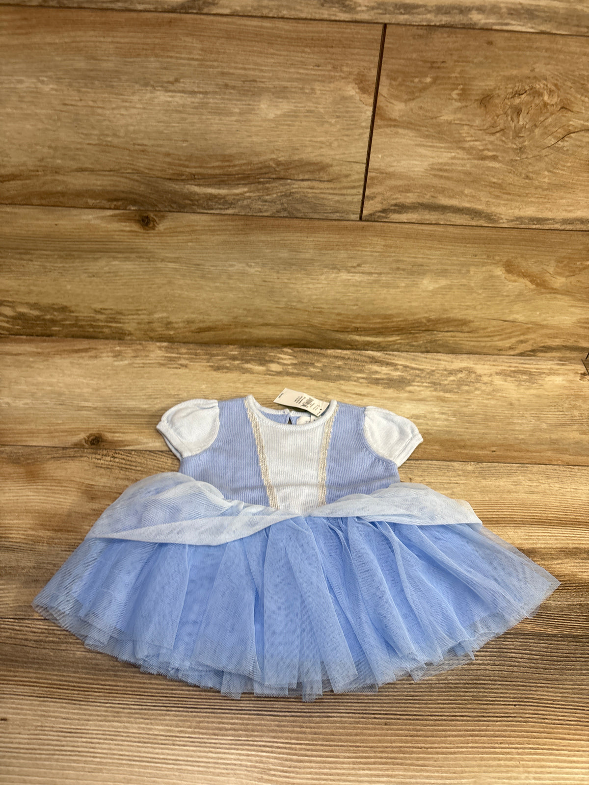 NEW Baby Gap x Disney Cinderella Tulle Dress in Simply Blue sz 0-3m